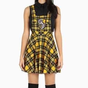 NWOT Rare Blackmilk Tartan Hufflepuff Apron Dress